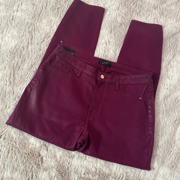 7 For All Mankind Women Skinny Jeans | 7 For All Mankind Ankle Skinny Jean Sz 10 - Picture 3 of 16